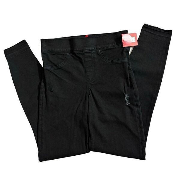 Spanx Vintage Distressed Ankle Skinny Jeans vintage black XS new - Picture 6 of 13